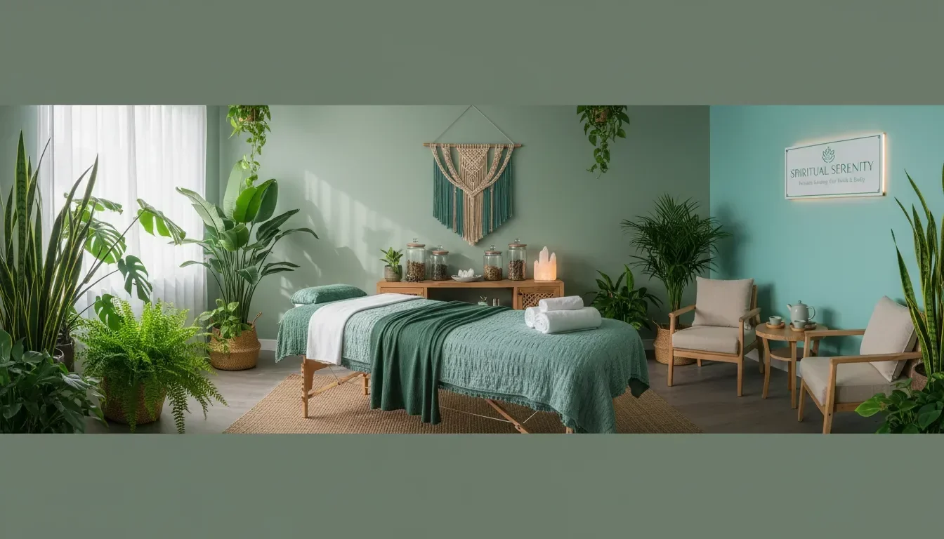 מרחב טיפולי שליו של שלווה רוחנית